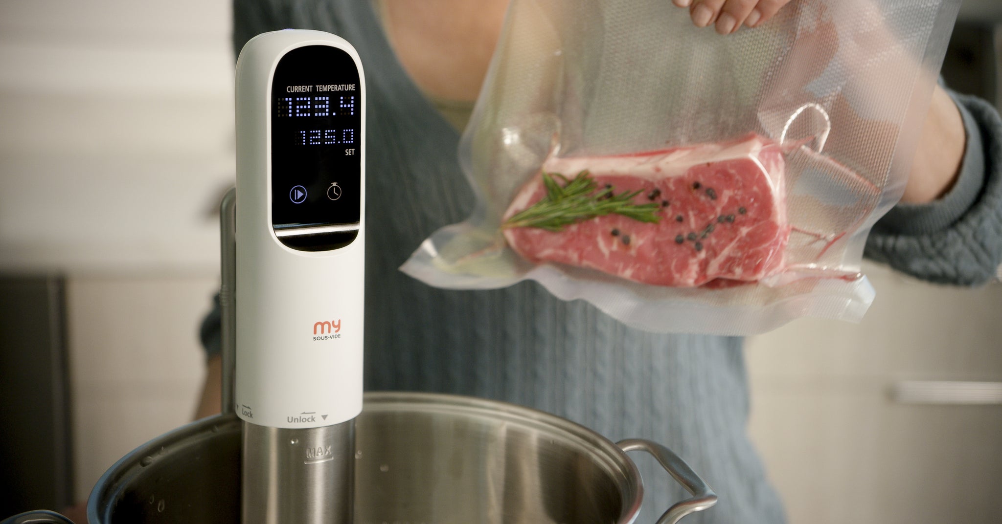 My Sous Vide Immersion Cooker, MY-101, White – Dr. Infrared Heater